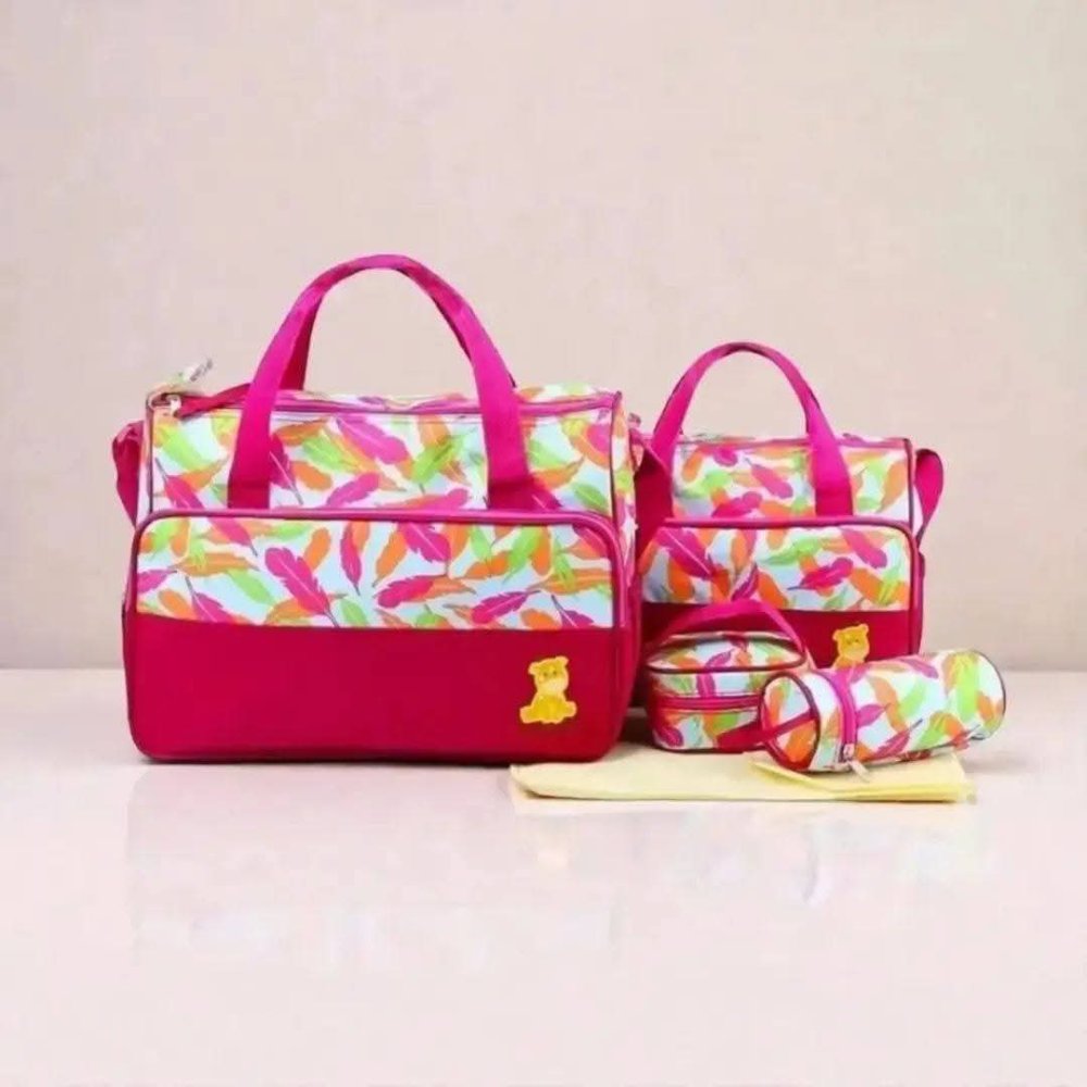 BOLSO MATERNAL  4PCS MORADO L1