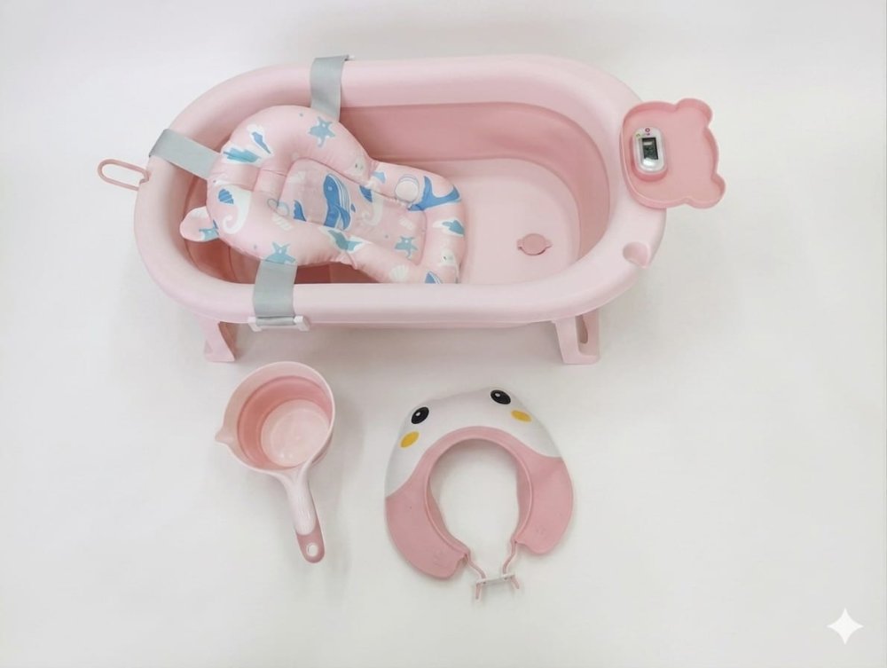 BAÑERA PLEGABLE  ROSADO L1