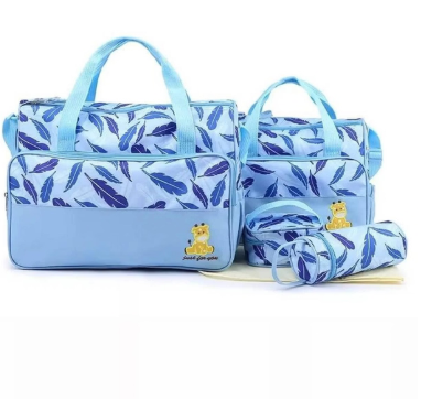 BOLSO MATERNAL AZUL 4 PCS L2