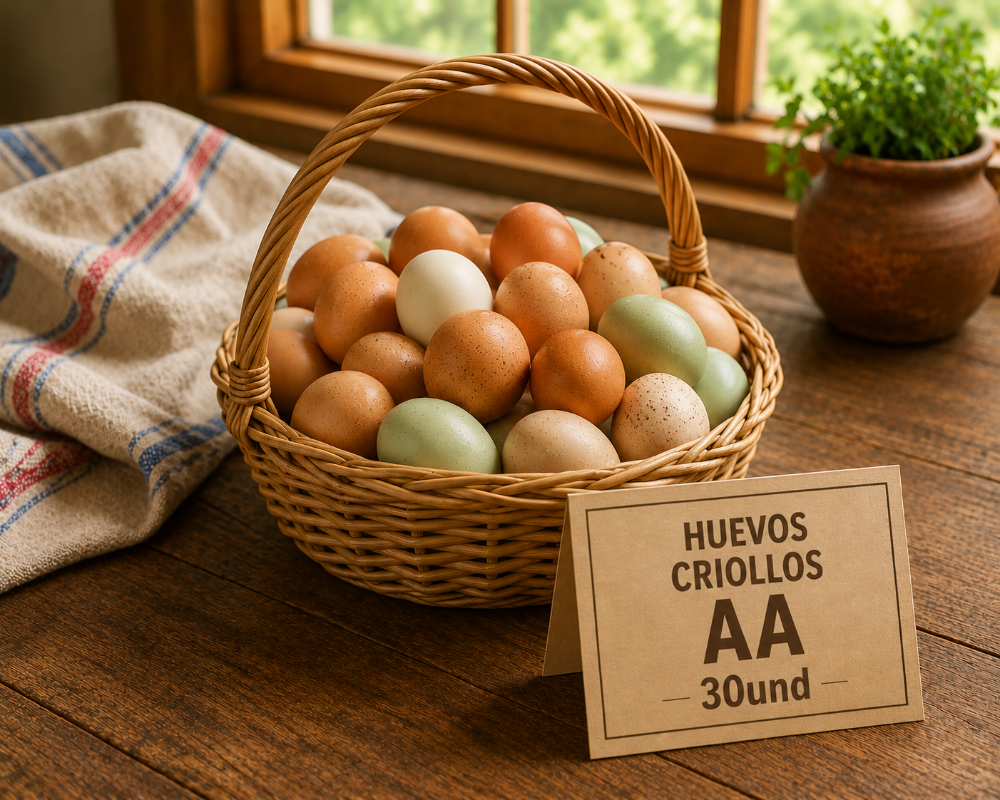 Huevos criollos cubeta (30 UND)