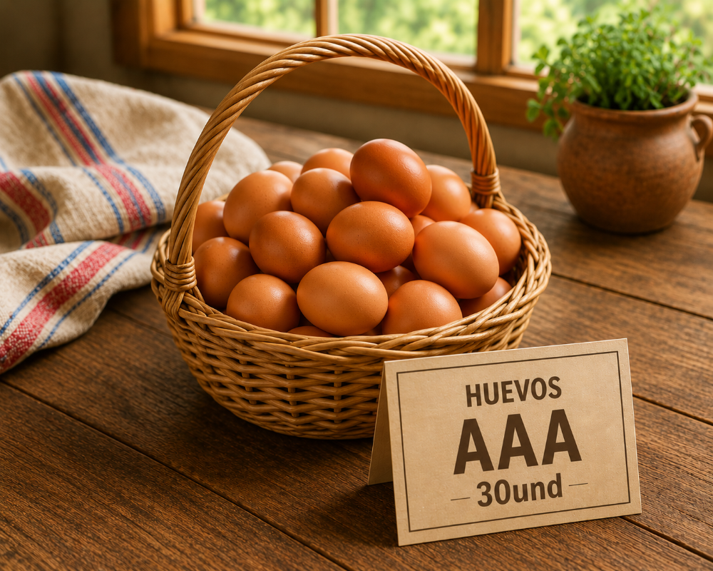 Huevos cubeta AAA (30 UND)