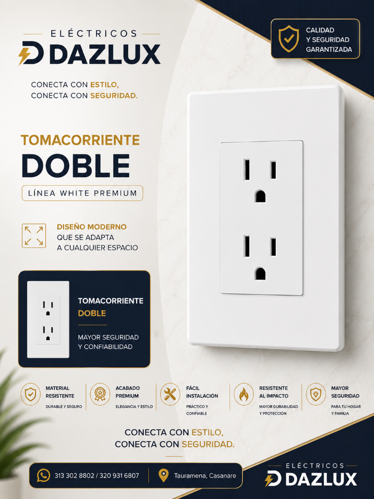 TOMA CORRIENTE PREMIUM WHITE, MERCURY