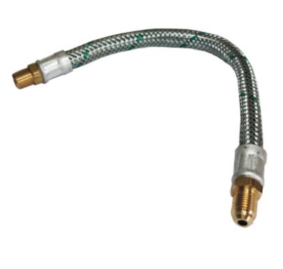 c1001or CAÑO DE GOMA FORRADO MALLA METALICA FLEXIBLE 0.25mts