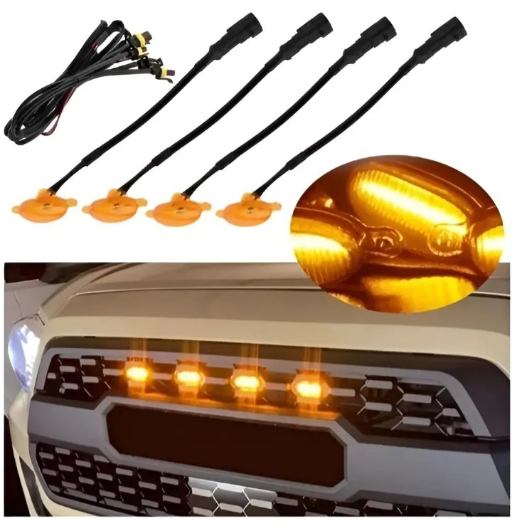 IL412-A FARO LED DE SEÑALIZACION PARRILLA 12V AMBAR (JUEGO X4)