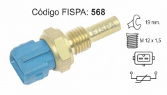 568fis BULBO TEMPERATURA PEUGEOT 106 306 405 BOXER (verde aro amarillo)