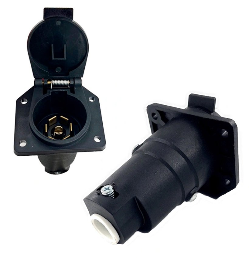 26583 FICHA 7 VIAS BASE FIJA TIPO AMERICANO UNIVERSAL 12V REFORZADA NORMA SAE J2863