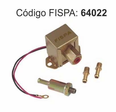 64022FIS BOMBA COMBUSTIBLE PARA CARBURADOR TIPO FACET 12V POR PULSO