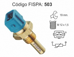 503fis BULBO TEMPERATURA CITROEN FIAT PEUGEOT (azul)