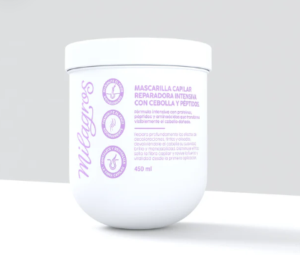 Mascarilla con cebolla y péptidos milagros