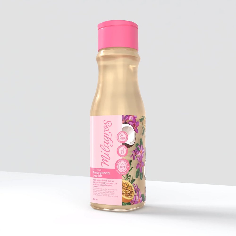 Shampoo emergencia capilar Milagros