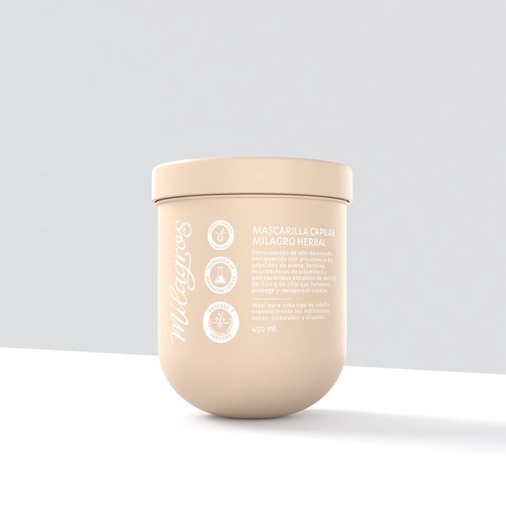 Mascarilla capilar milagro herbal