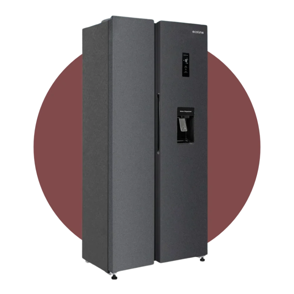 Nevera Side by Side Ecoline  CC 520WED Negro