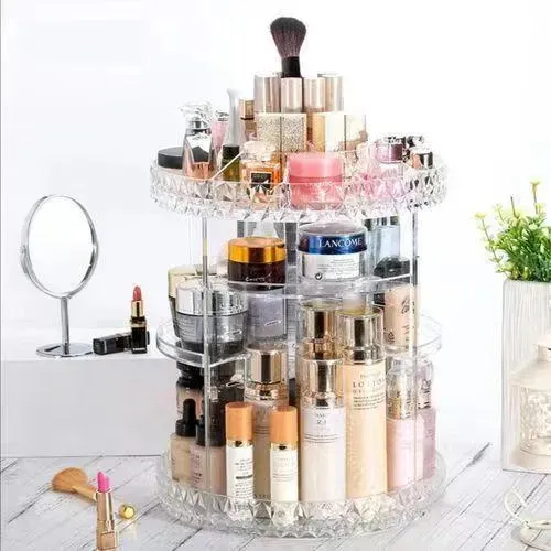 Organizador giratorio de maquillaje cosmético acrílico 360º