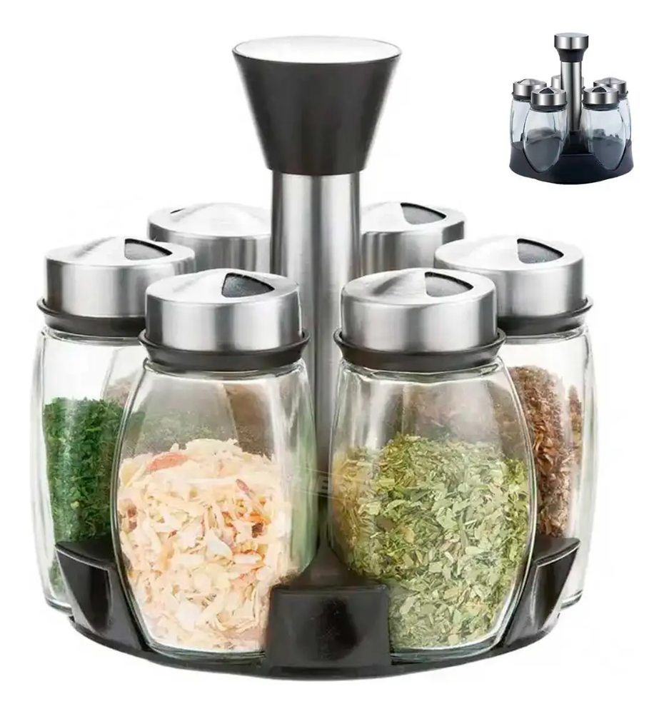 Set 6 Piezas Mini Condimentero Para Especias Organizador