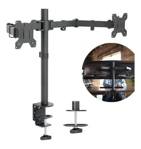 Soporte Doble Brazo Monitor Articulado Móvil 13-27 Pulgadas