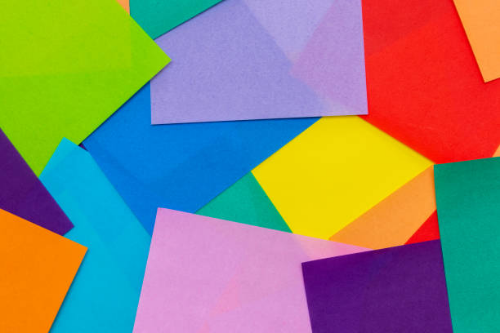 PAPEL DE COLORES AL DETALLE