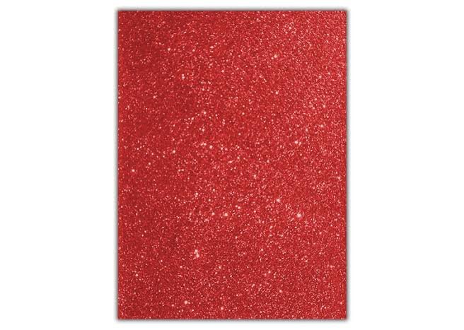 FOAMI ESCARCHADO ROJO  9X12" SYSABE PAQ.