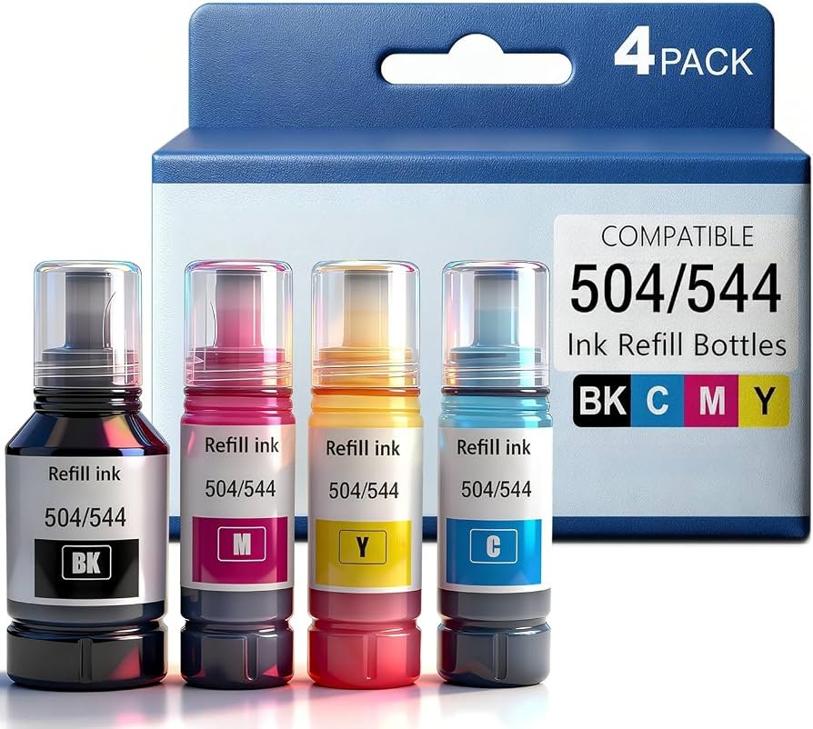 RELLENOS DE POTE TINTAS 504/504 EPSON/BROTHER/ CANO