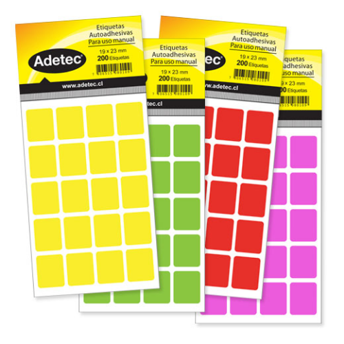ETIQUETA P/PRECIO 1.5 X 2CM COL.SURT. 560/1