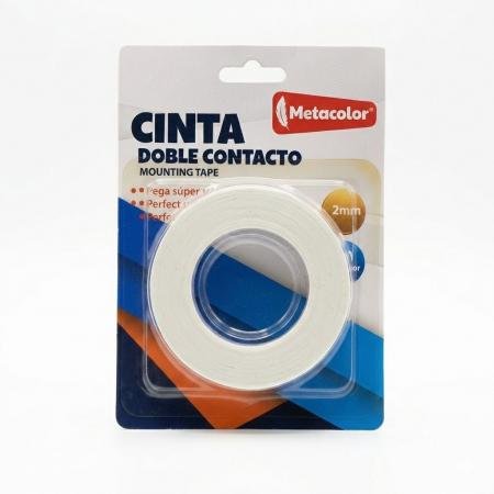 CINTA ADH DOBLE CARA  1.905CMx2MTx2MM METACOLOR