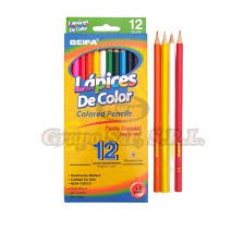 LAPIZ COLOR 12/1 LARGO BEIFA EXAGONAL