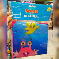 DELANTAL ESCOLAR 3 A 6 AñOS SYSABE AZUL