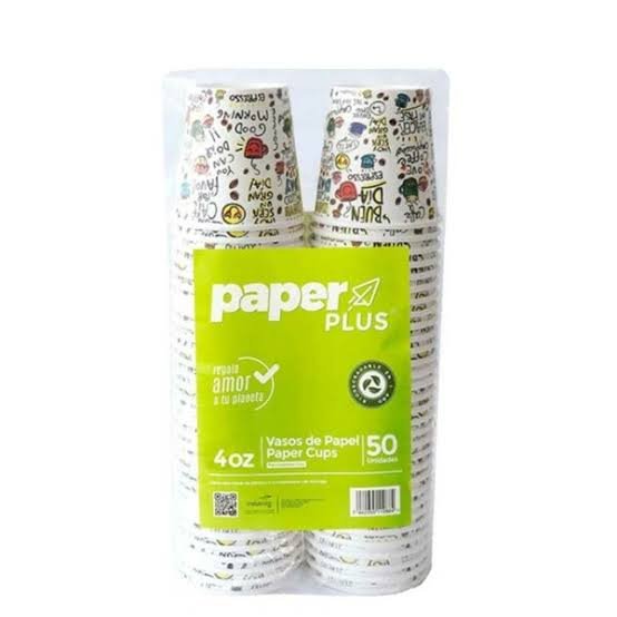VASO 4 ONZA PAPER PLUS DIBUJO
