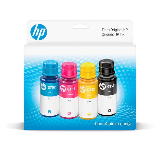 TINTA HP GT 52 NEGRA/MAGENTA/AZUL/ AMARILLA