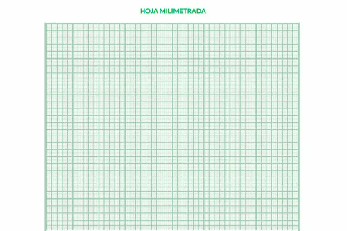 HOJA MILIMETRICA 8½X11  100/1
