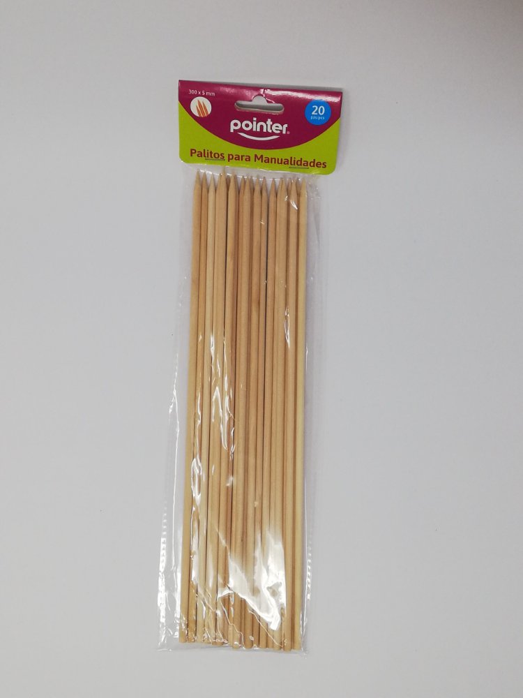 PALITOS DE MADERA C/PUNTA