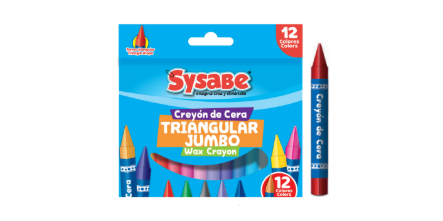 CRAYON D/CERA  12/1 JUMBO SYSABE TRIANGULAR