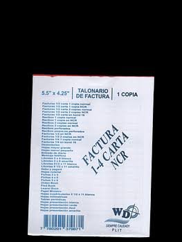 TALONARIO FACTURA MED NCR C/2C