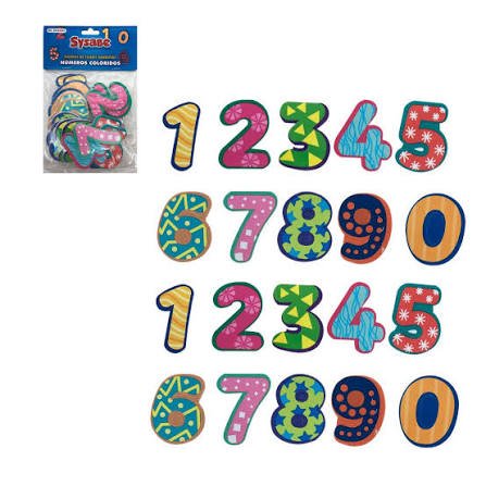 CALCOMANIA NUMEROS SYSABE