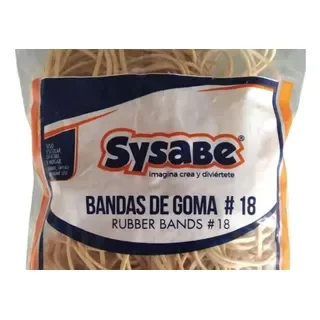FUNDA BANDITAS DE GOMA #18 SYSABE PQ. 1