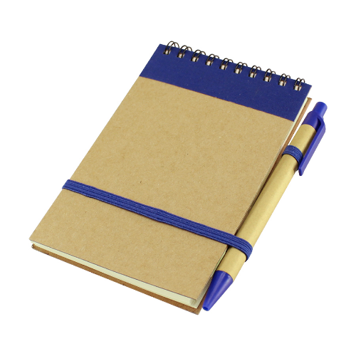 LIBRETA C/BOLIG.4X5" ECOLOG.CORD.AZUL.6749