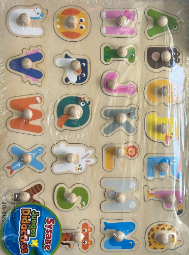 JUEGO DIDACTICO LETRAS/ANIMALES EN MAD. SY