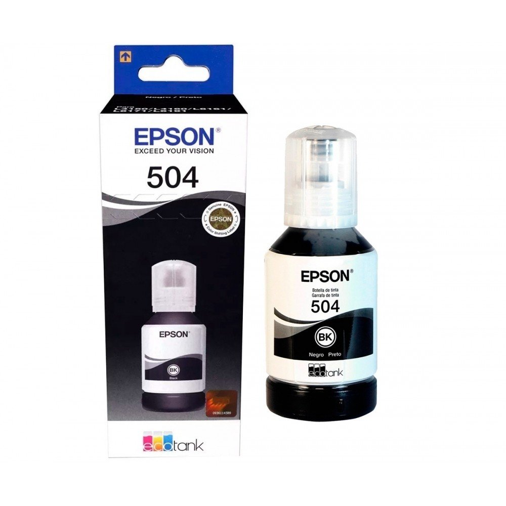 TINTA EPSON 504 NEGRA GENERICA SIN SELLO