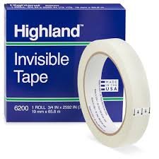 CINTA INVISIBLE ADH  3/4" X 36YD 3M HIGHLAND CJ-AZ