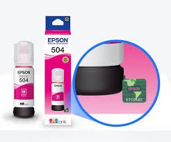 TINTA EPSON 504 MAGENTA ORIGINAL SELLO AZUL
