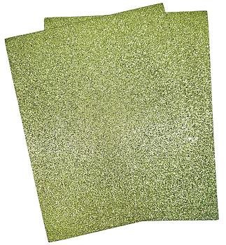 FOAMI ESCARCHADO VERDE CLARO 9X12"  PAQ.