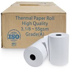 ROLLO PAPEL 3-1/8" TERMICO UNIDADA O POR CAJAS