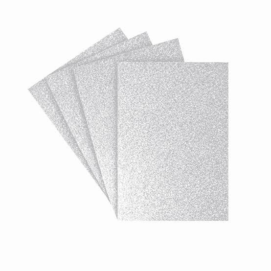PLANCHA DE FOAMI CON BRILLO BLANCO 50X70