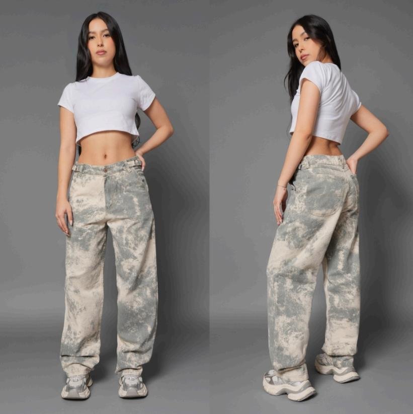 BAGGY ESTAMPADO PIGMENTO GRIS