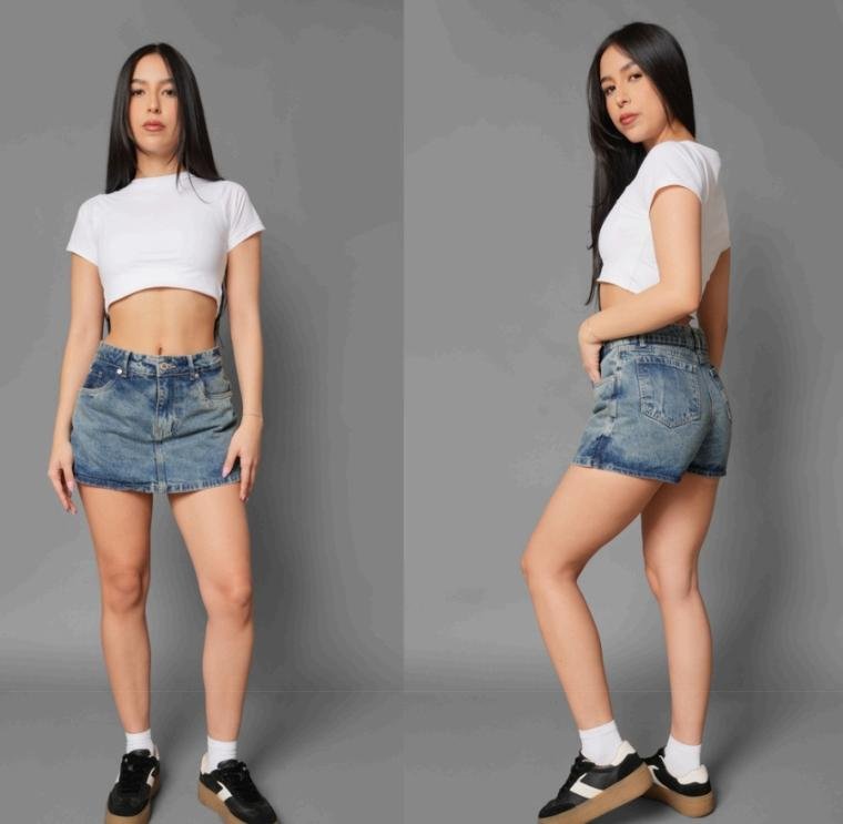 FALDA SHORT DENIM