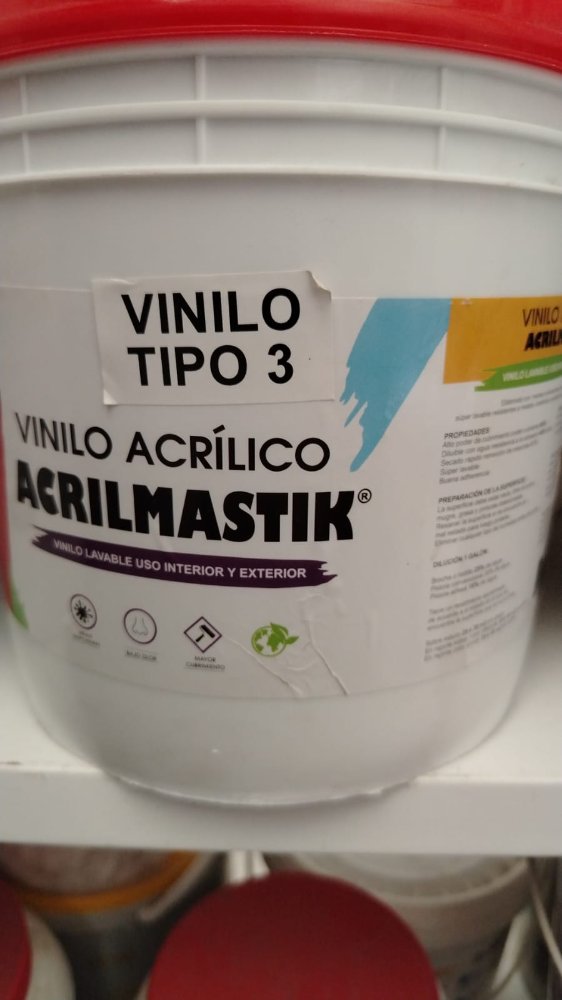 VINILO ACRILICO T3 BLANCO ACRILMASTIK