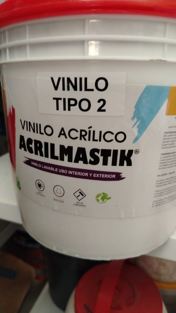 VINILO ACRILICO T2 BLANCO ACRILMASTIK