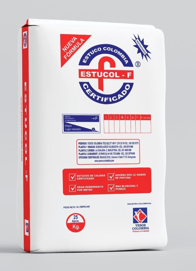 ESTUCO PLASTICO 25KG ESTUCOF