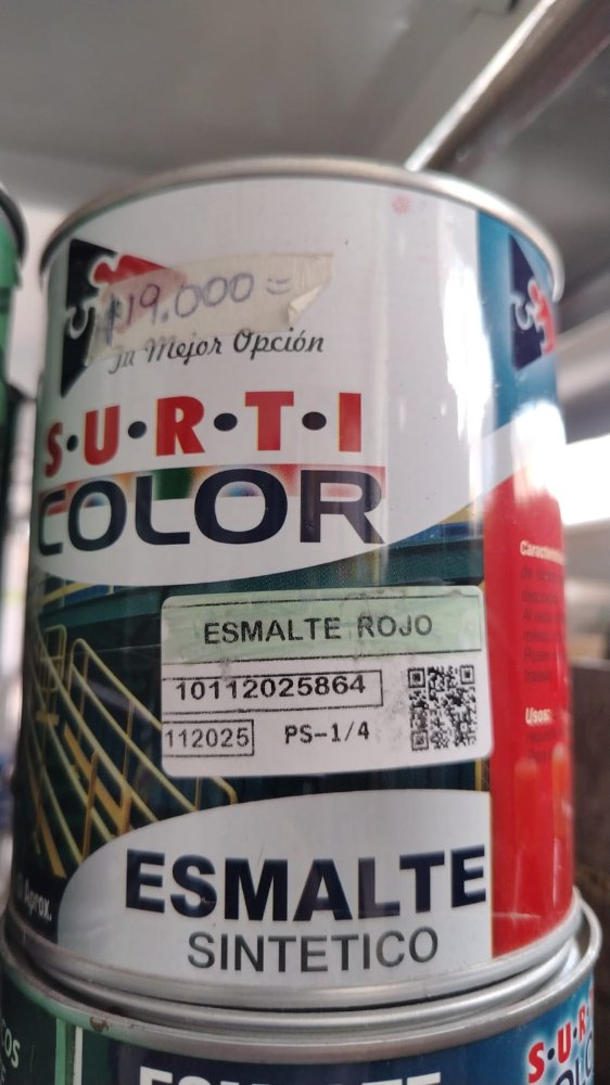 ESMALTE SINTETICO  ROJO SURTICOLOR 1/4