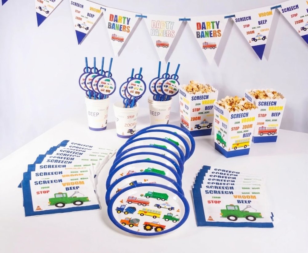 Banderin Decorado Auto Party Banners