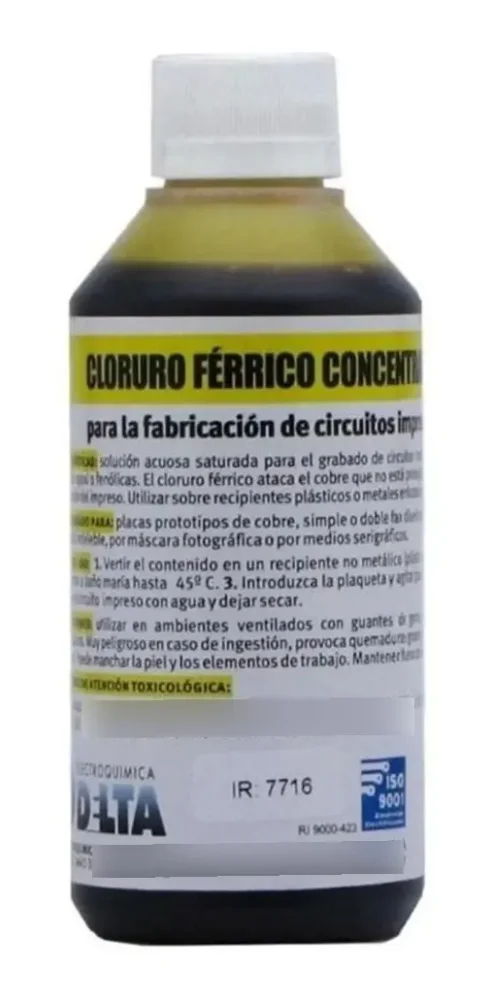 Acido cloruro Férrico 250cc
